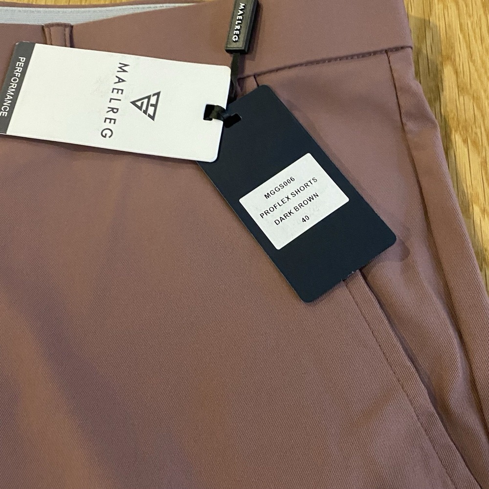 MAELREG‎ NWT PROFLEX SHORTS Men's 40 Flat Front Purple Golf